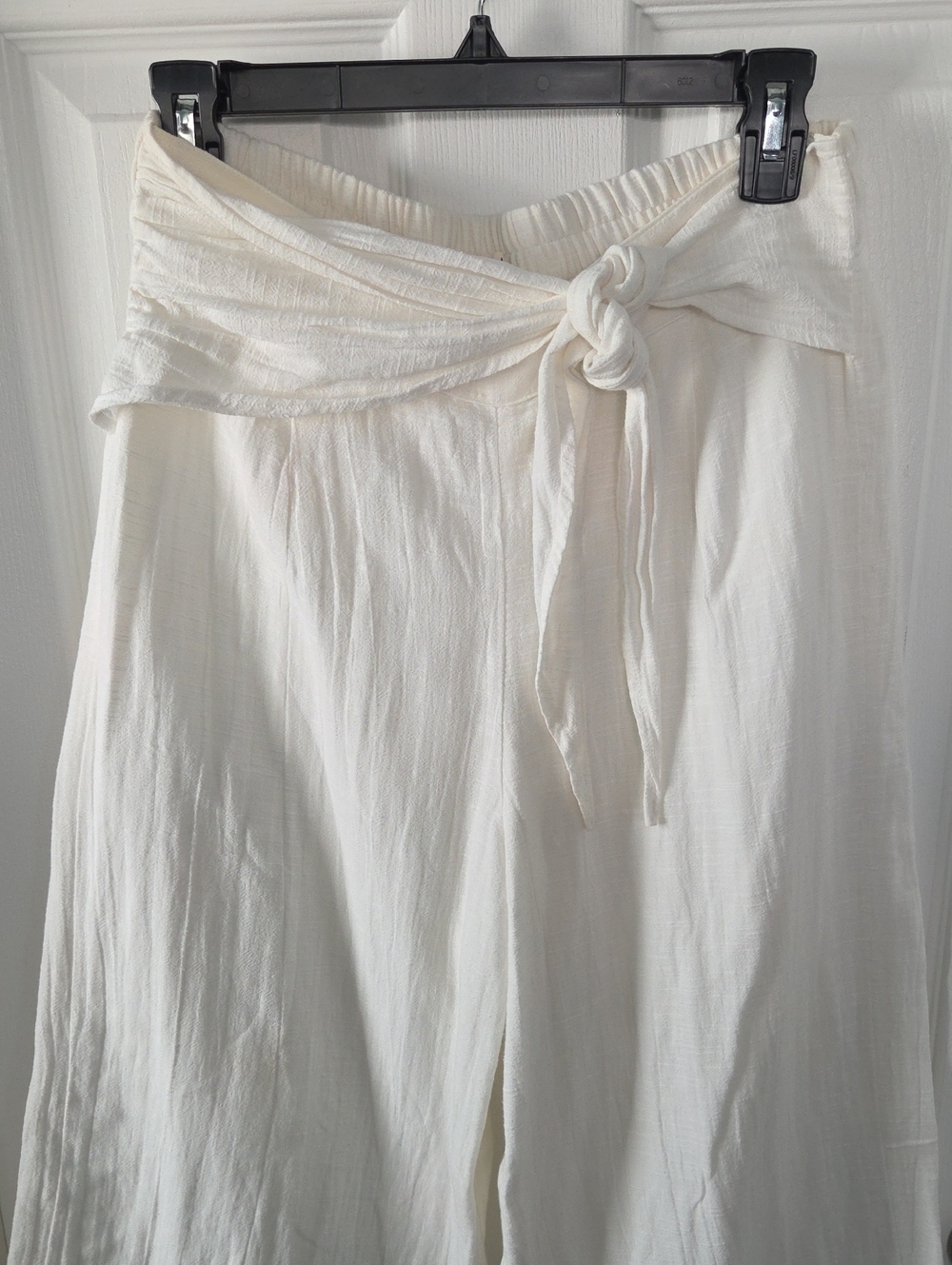 L Space White 100% Cotton Hanalei Wide Leg Resort Pants Size Medium - Picture 3 of 15